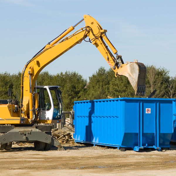 is there a minimum or maximum amount of waste i can put in a residential dumpster in Ginger Blue